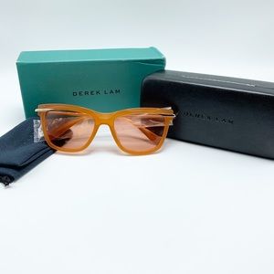 NIB $410 Derek Lam Viven Cat Eye Sunglasses in Amber